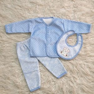 3 Piece Fleece Newborn Set (Blue)