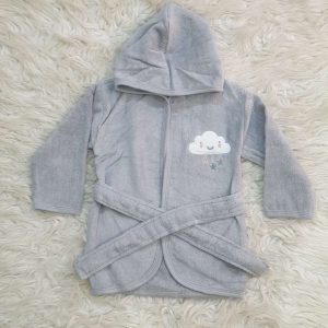 Baby Bath Gown (Grey)