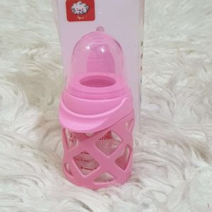 Glass Feeder Bottle (Pink)
