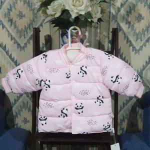 Kids Puffer Parka Jacket (Pink Panda)