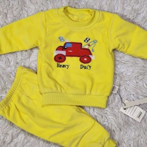 Double Layer Winter Pajama Suit (Yellow)